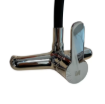 Imagen de GRIFO COCINA PARED PICO ALTO FLEXIBLE NEGRO A 20cm Cromo MURDOCK