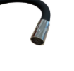 Imagen de GRIFO COCINA PARED PICO ALTO FLEXIBLE NEGRO A 20cm Cromo MURDOCK