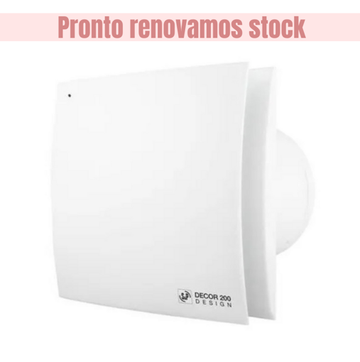 Imagen de Extractor decor 200 design 165M3-125mm vidrio/pared SOLER Y PALAU
