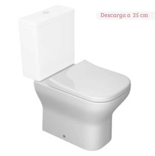 Imagen de Inodoro largo blanco Axis DECA