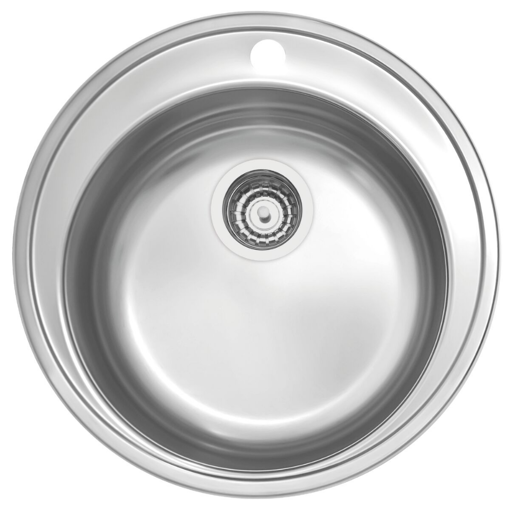 Imagen de Pileta redonda sobreponer 48 x 17 valv 4 1/2 para cocina TRAMONTINA