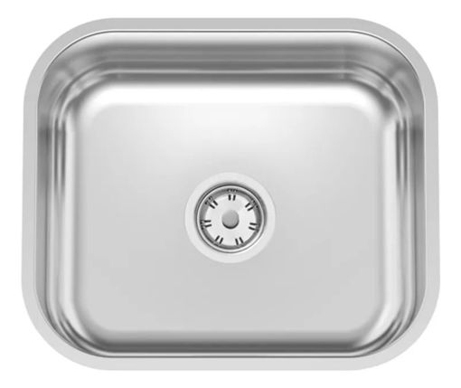 Imagen de Pileta simple pulida 40 x 34 x 17 valv 4 1/2 sobreponer TRAMONTINA