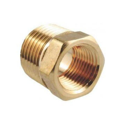 Imagen de Tubo y tuerca bronce 1/2 para cisterna MAGYA