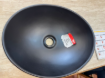 Imagen de LAVATORIO APOYO OVAL 40.5x33x14.5 NEGRO MATE DMC