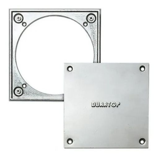 Imagen de REJILLA CIEGA 20x20 C/MARCO ACERO INOX DURATOP