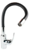 Imagen de GRIFO COCINA MESA PICO ALTO FLEXIBLE NEGRO A 20cm CROMO  MURDOCK