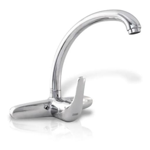 Imagen de GRIFO COCINA MESA C/LAVACOPAS VT-G3549 MONOC. CROMO PICO FLEX NEGRO DMC