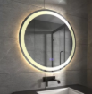 Imagen de ESPEJO REDONDO 80cm C/LUZ LED FRONTAL Y DESEMPAÑADOR DMC