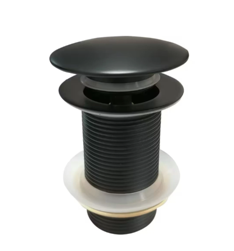 Imagen de VALVULA LAVATORIO 11/4 PUSH TOP NEGRA DMC